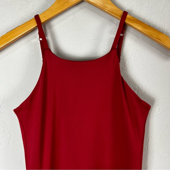 NEW Girlfriend Collective Naomi Active Workout Dress Shorts Lava Red Size Small - Picture 3 of 10